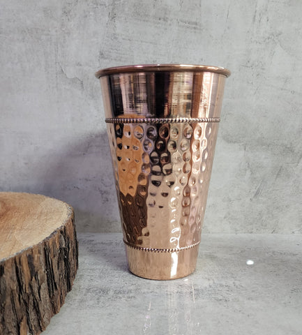 Large Dimple Copper Tumbler (Cup)
