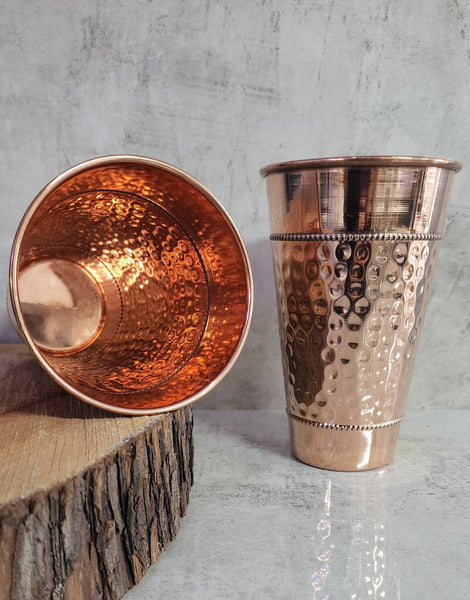 Large Dimple Copper Tumbler (Cup)