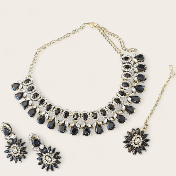 Bollywood Black Diamond Jewellery Set