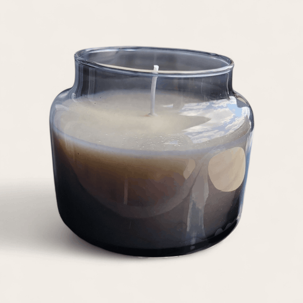 Delicate Aroma Soy Wax Candle with Glass Jar - Black