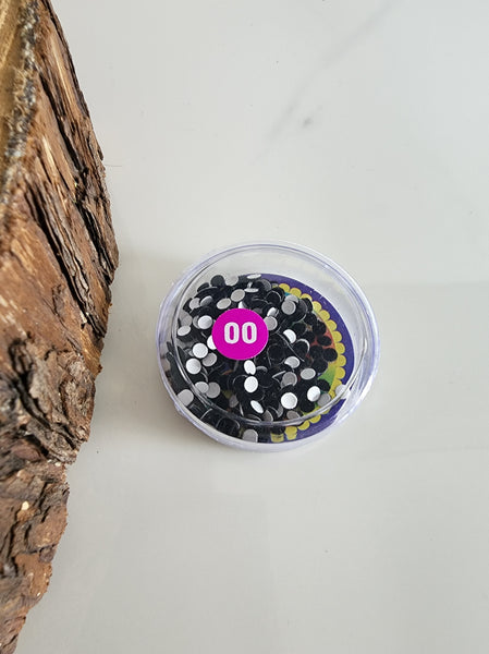 Black Bindis (Dots) Size 00