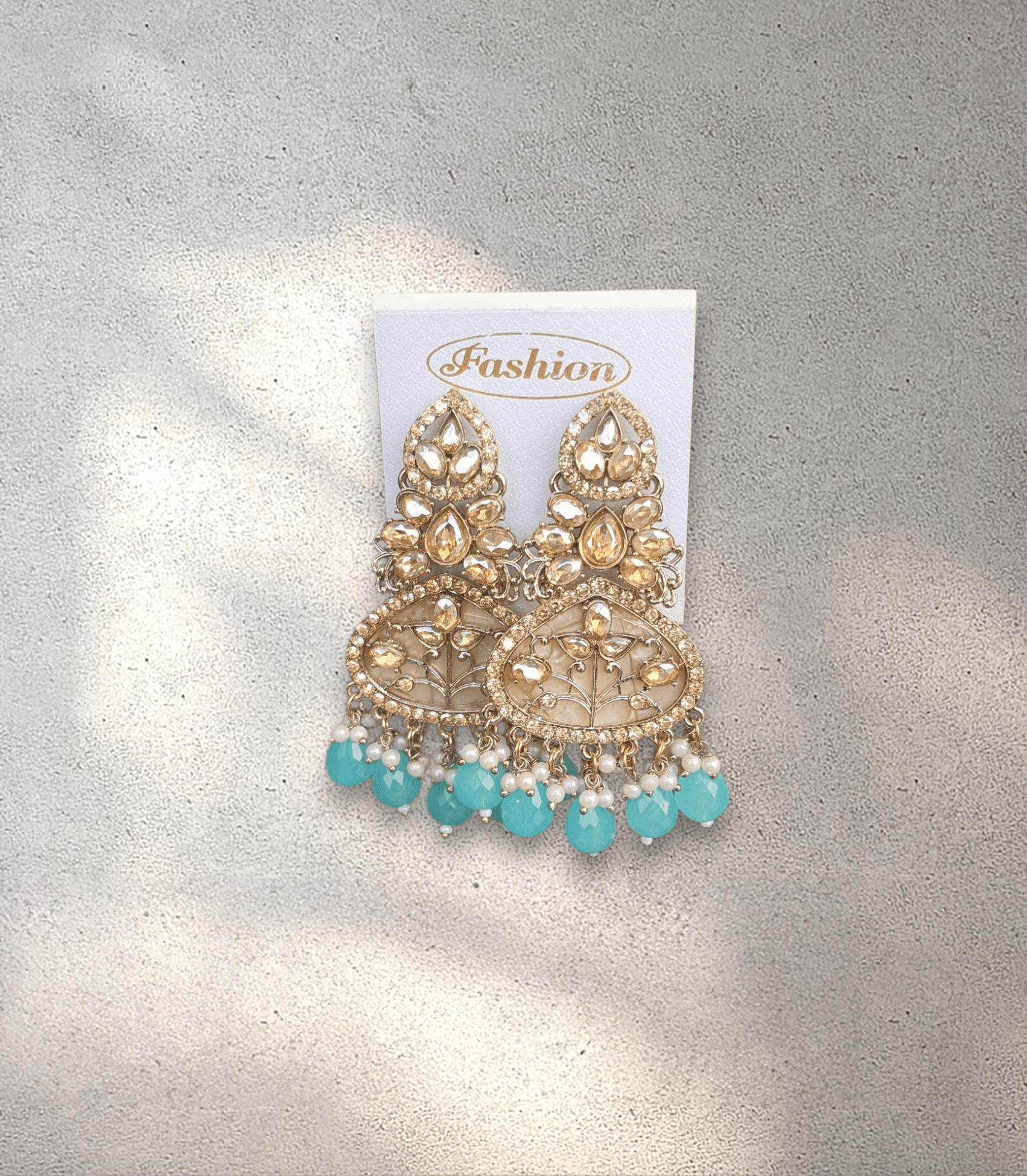 Blue Crown Jhumka
