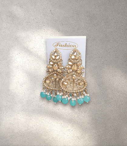 Blue Crown Jhumka