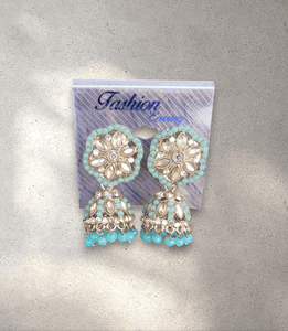 Turquoise Jhumka (Earring) - Design 3