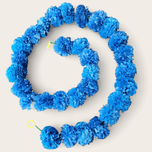 Blue Marigold Garland (1.4 m)