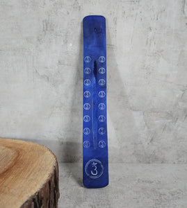 Blue Wooden Incense Holder