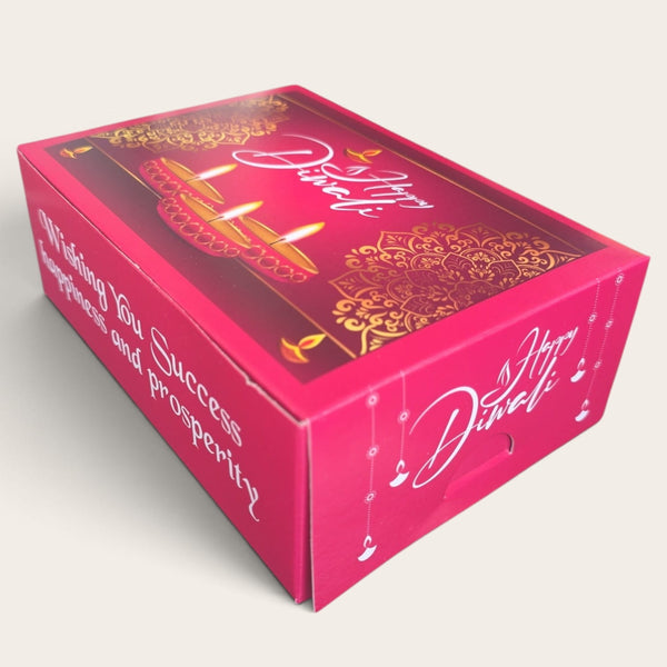 Diya-Design Cardboard Diwali Boxes (Pack of 10)