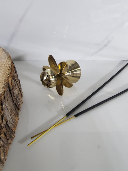 Brass Flower Incense Holder