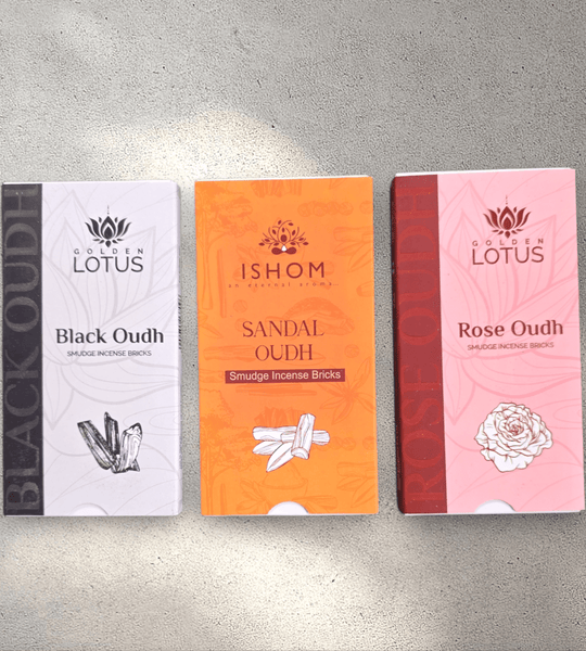 Golden Lotus Smudge Incense Bricks
