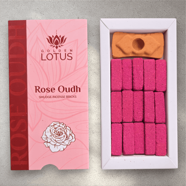 Golden Lotus Smudge Incense Bricks