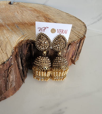 Bronze Jhumka (Earring) - Design 4