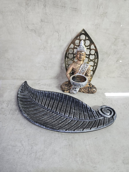 Bronze Buddha Candle Holder