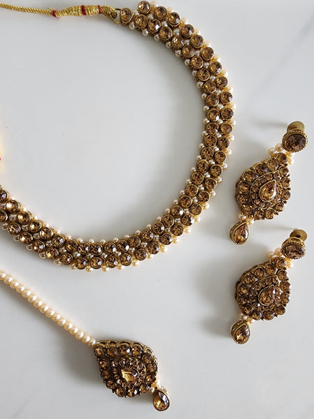 Gold and Bronze Necklace Set - Style 2