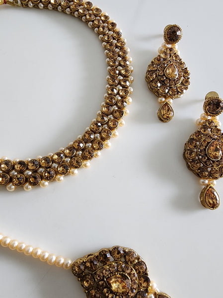 Gold and Bronze Necklace Set - Style 2