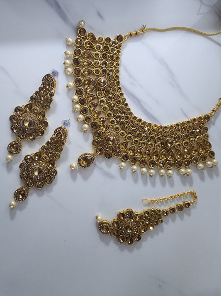 Bronze and Gold Soft Jewellery Set - Design 1