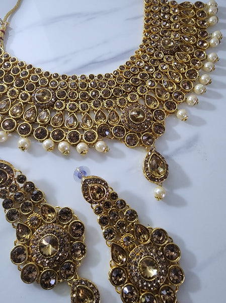 Bronze and Gold Soft Jewellery Set - Design 1