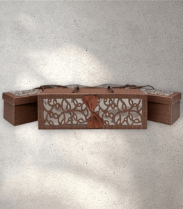 Brown Window Diwali Box with Handle (Pack of 5)
