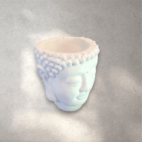 Cement Buddha Head Planter