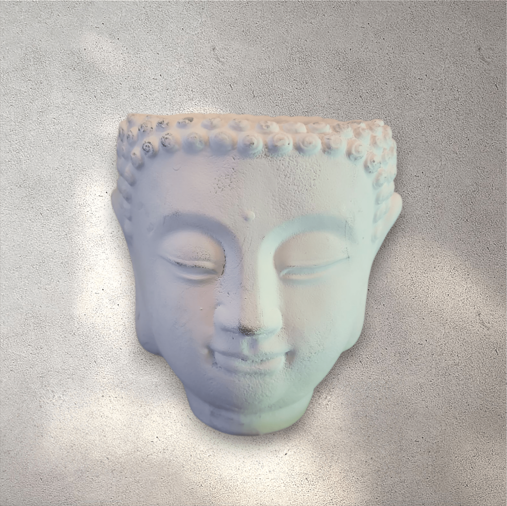 Cement Buddha Head Planter