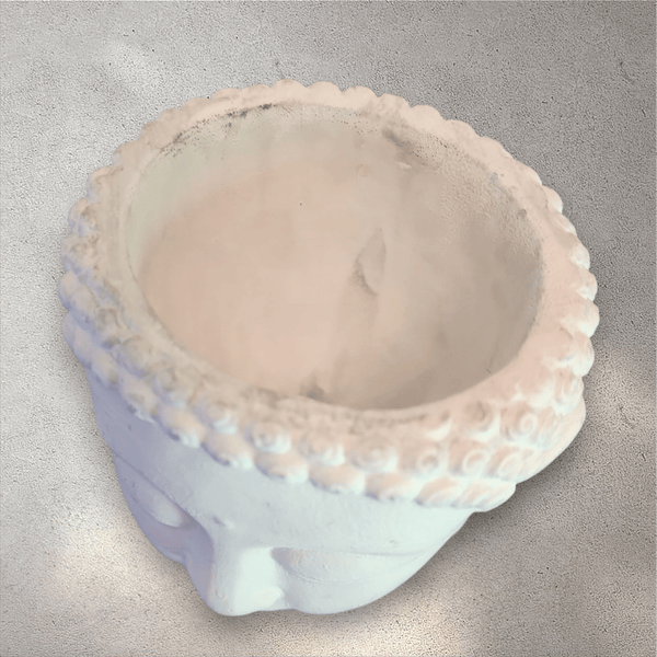 Cement Buddha Head Planter