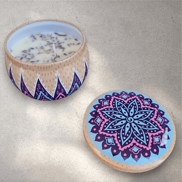 Mandala Design Scented Candles