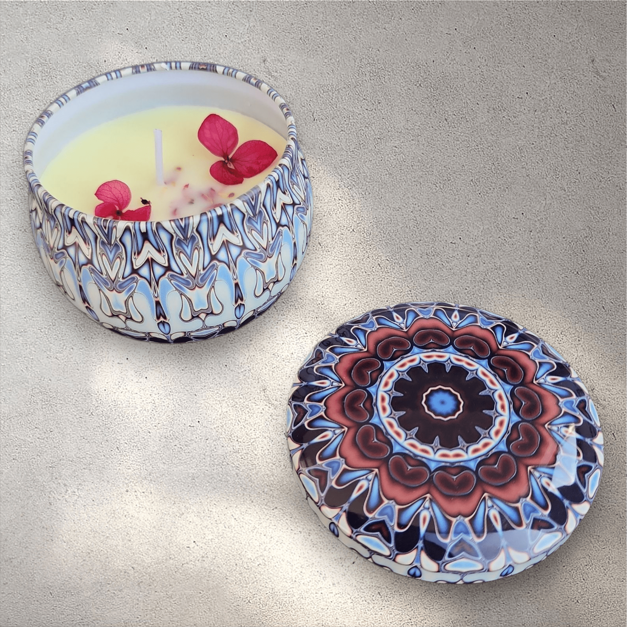 Mandala Design Scented Candles