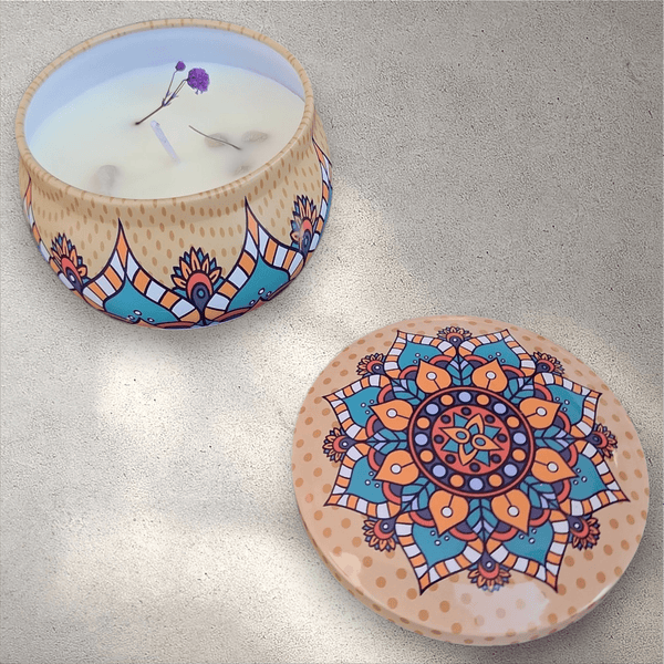 Mandala Design Scented Candles