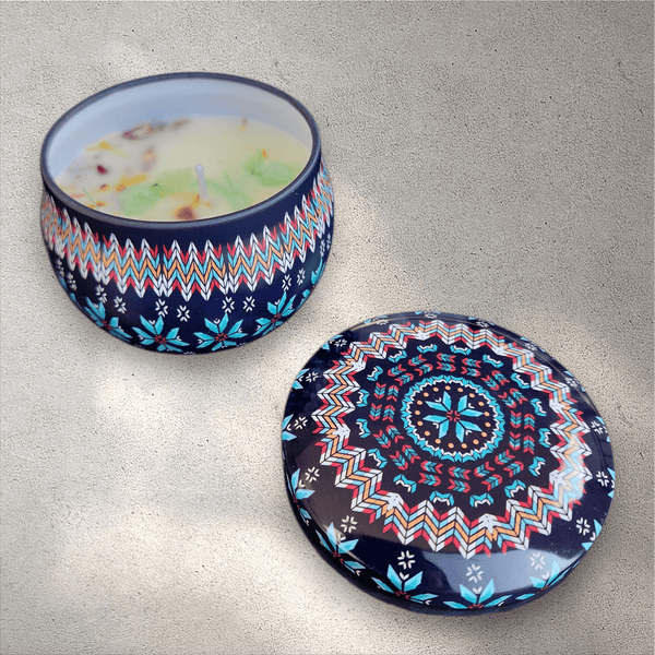 Mandala Design Scented Candles