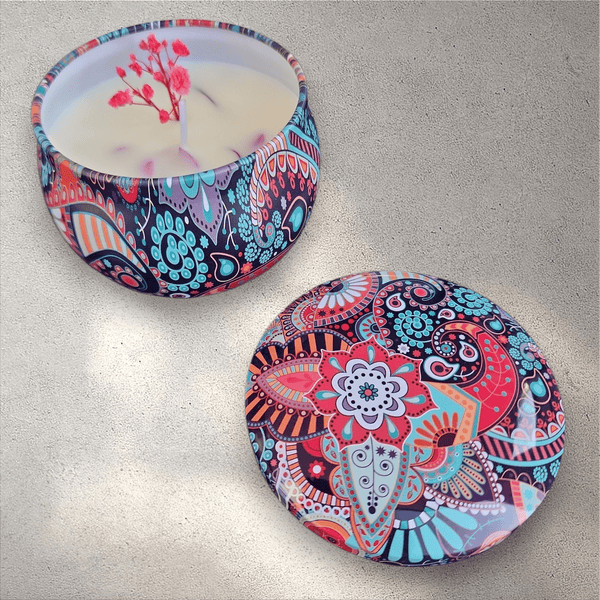 Mandala Design Scented Candles