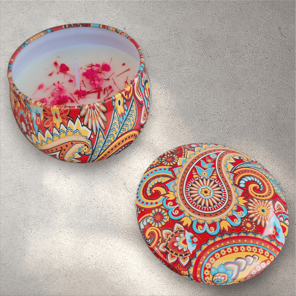 Mandala Design Scented Candles