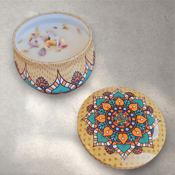 Mandala Design Scented Candles