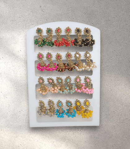 Jhumka Card (Set of 12) - Design 1