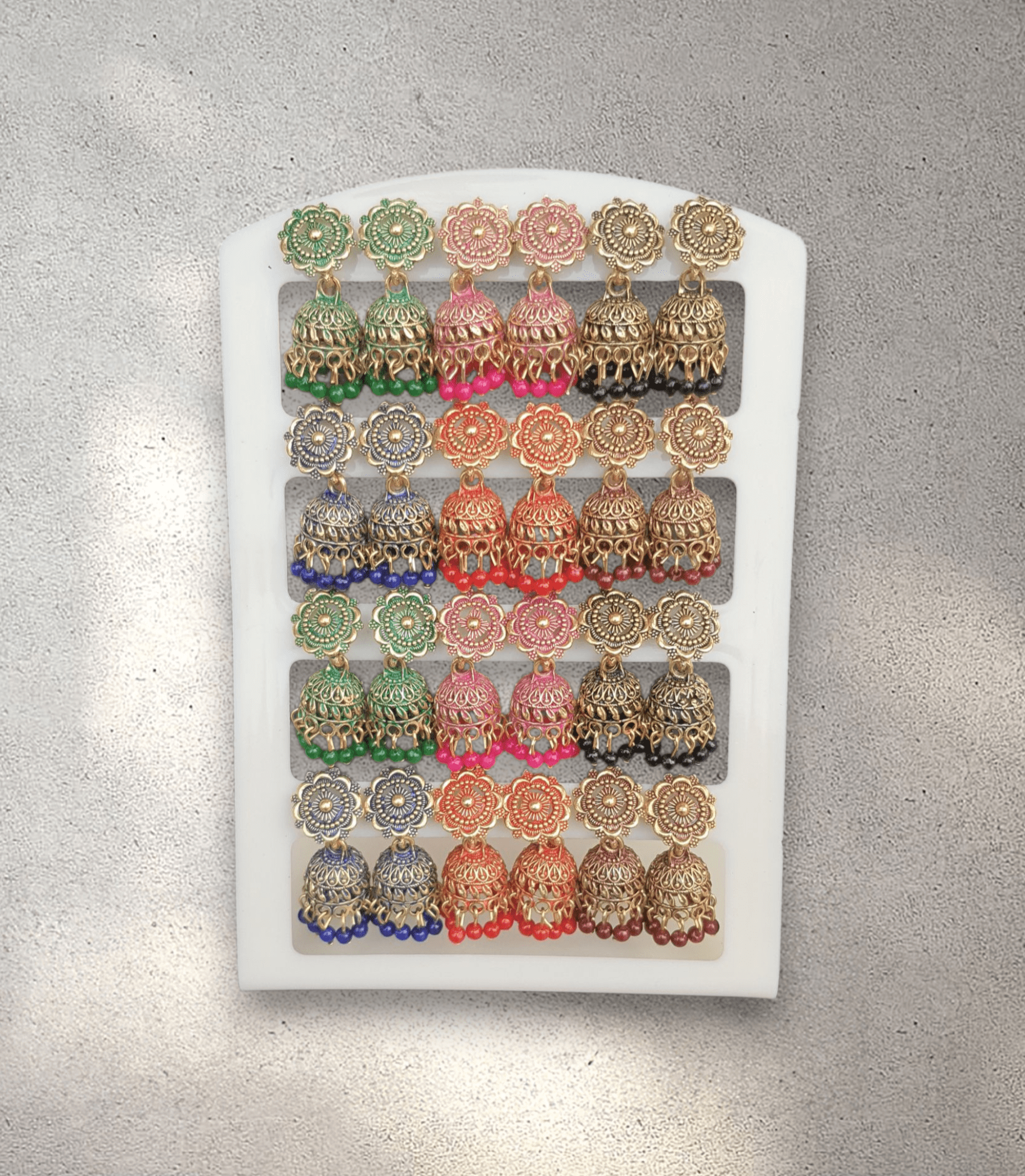 Jhumka Card (Set of 12) - Design 2