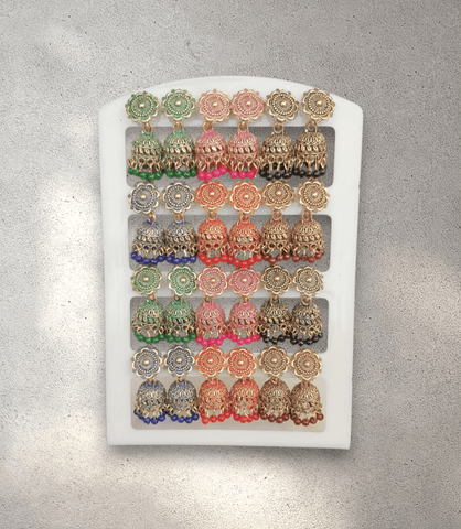 Jhumka Card (Set of 12) - Design 2