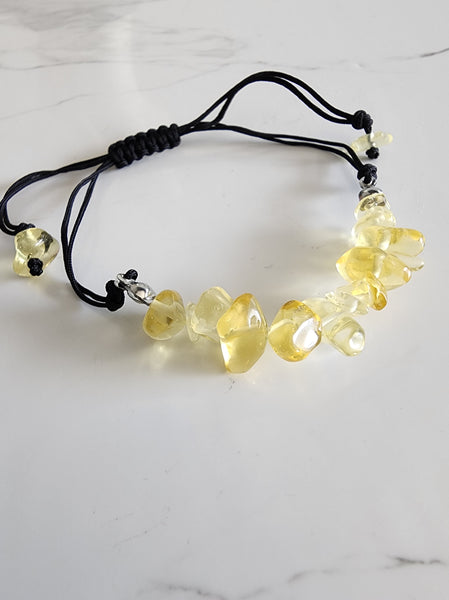 Citrine Chip Gemstone Bracelet