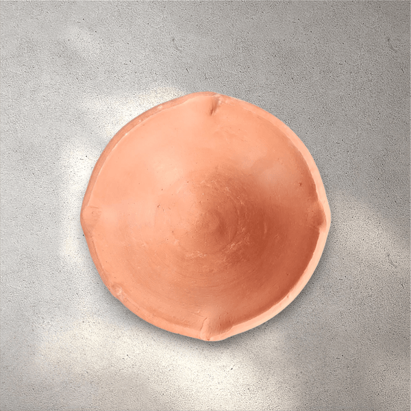 4-Wick Large Clay Lamp