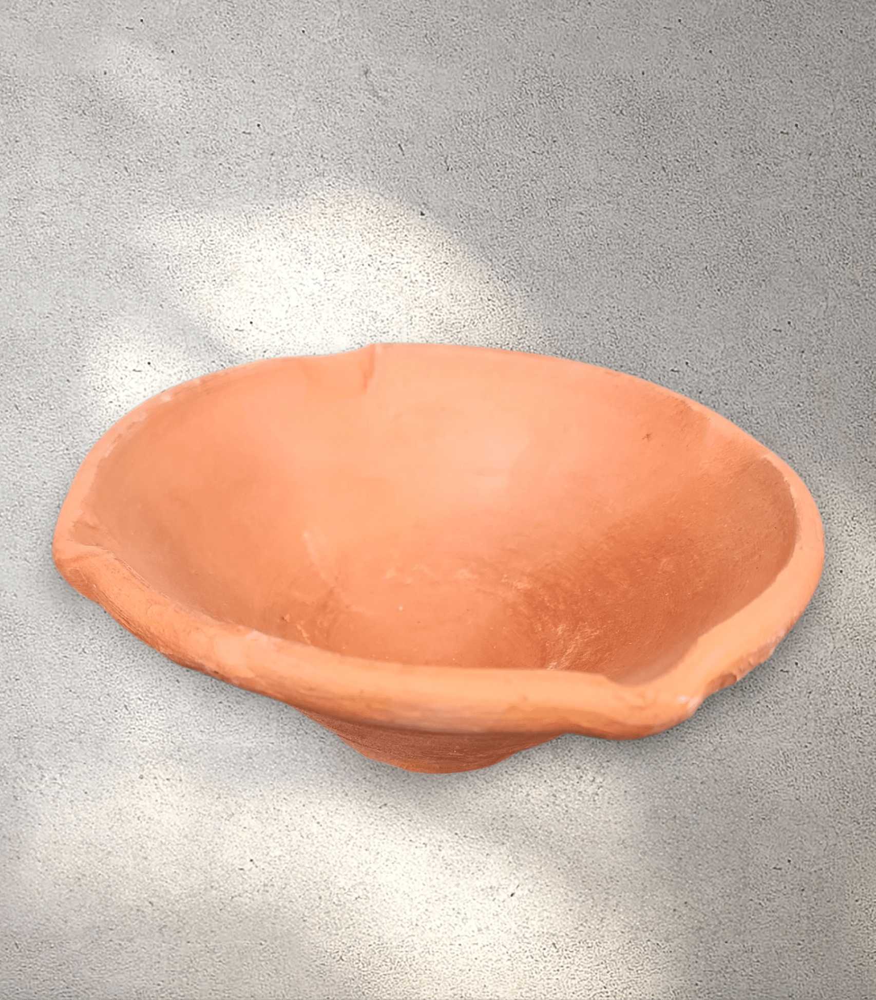 4-Wick Large Clay Lamp