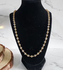 Fancy Clear Bead Necklace