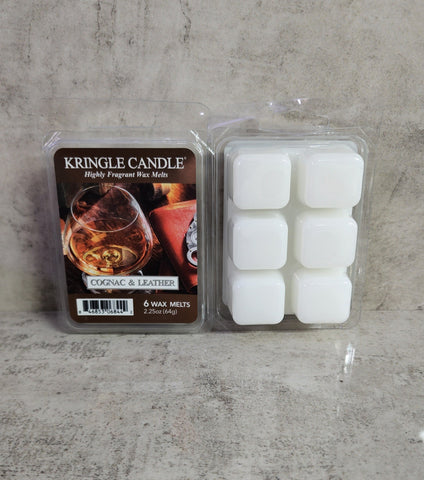 Kringle Candle Cognac and Leather Wax Melt