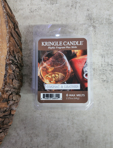 Kringle Candle Cognac and Leather Wax Melt