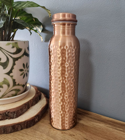 Dimple Copper Water Bottle 950ml