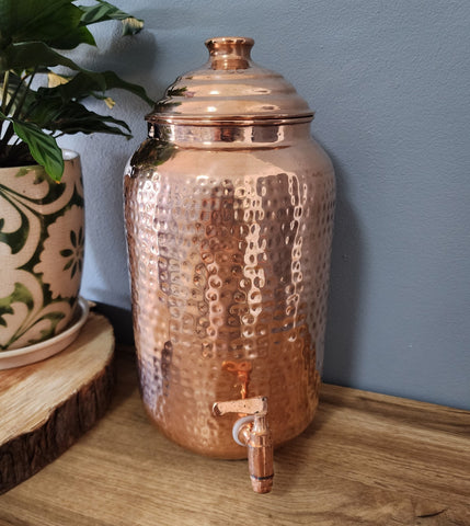 Dimple Copper Water Dispenser (5L)