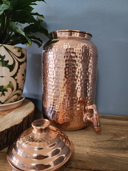 Dimple Copper Water Dispenser (5L)