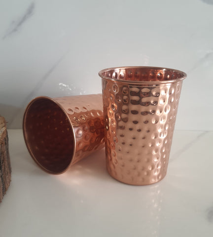 Dimple Copper Tumbler (Single Cup)