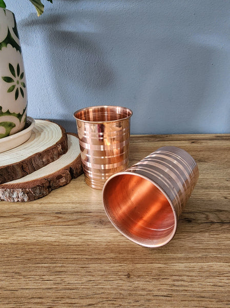 Smooth Copper Tumbler (Single Cup)