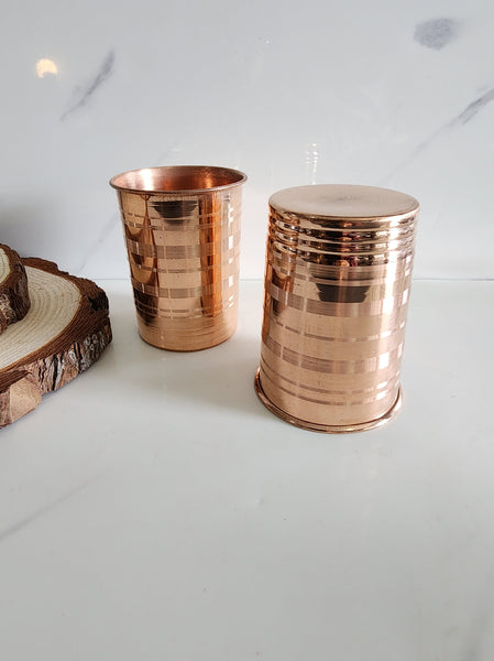 Smooth Copper Tumbler (Single Cup)