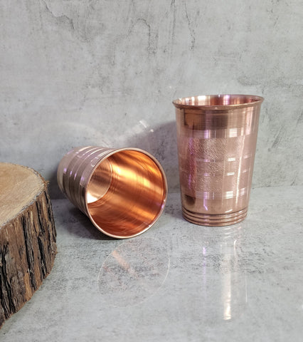 Smooth Copper Tumbler (Single Cup)