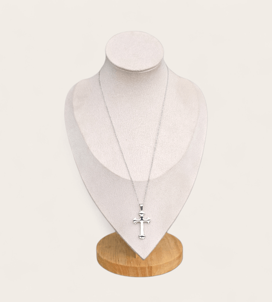 Silver Cross Pendant Necklace