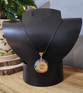 Chakra Orgonite Aum Necklace