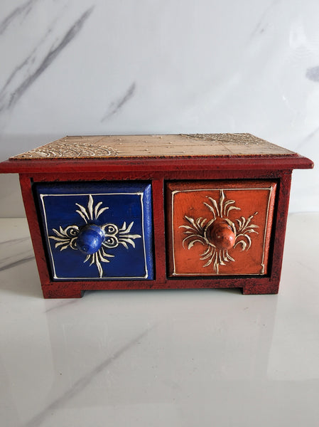 Hand Painted Wooden Cupboard